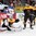 COLOGNE, GERMANY - MAY 8: Germany's Thomas Greiss #1 makes a glove save while Frank Hordler #48, Denis Reul #2 and Russia's Vadim Shipachyov #87 look on during preliminary round action at the 2017 IIHF Ice Hockey World Championship. (Photo by Andre Ringuette/HHOF-IIHF Images)

